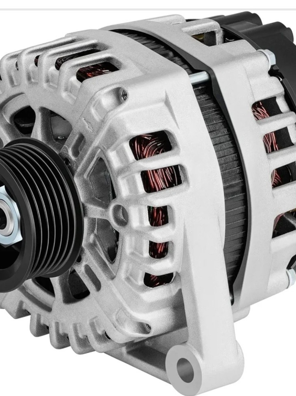 Silver Car Alternator Replacement - Automotive Audio/Power